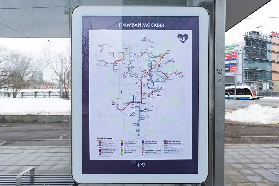 Схема трамвайной сети появилась в Москве