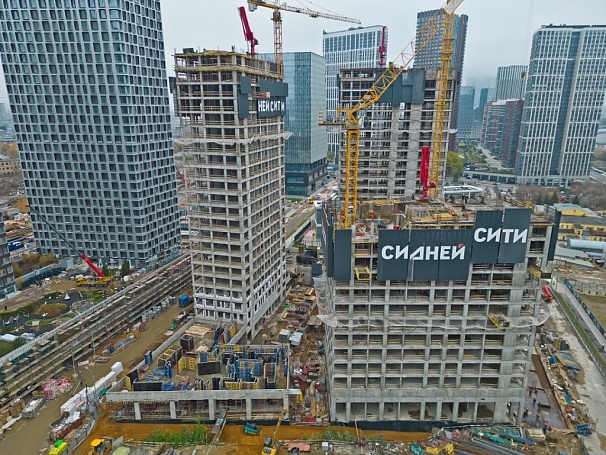 В ЖК Sydney City возведено более половины монолита пятой очереди