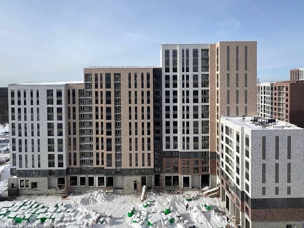 В ЖК «1-й Химкинский» завершено возведение наземных этажей первых двух корпусов